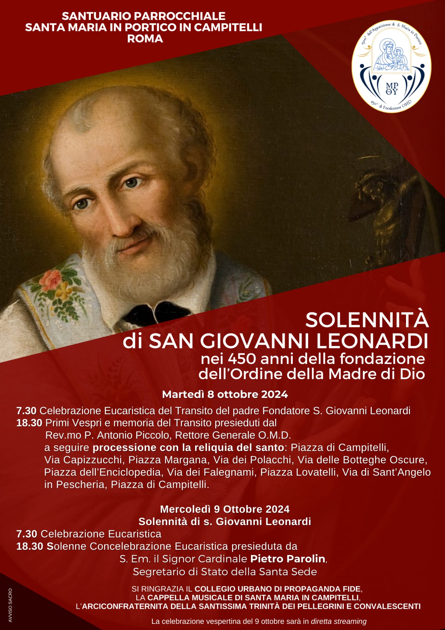 Locandina San Giovanni Leonardi 2024