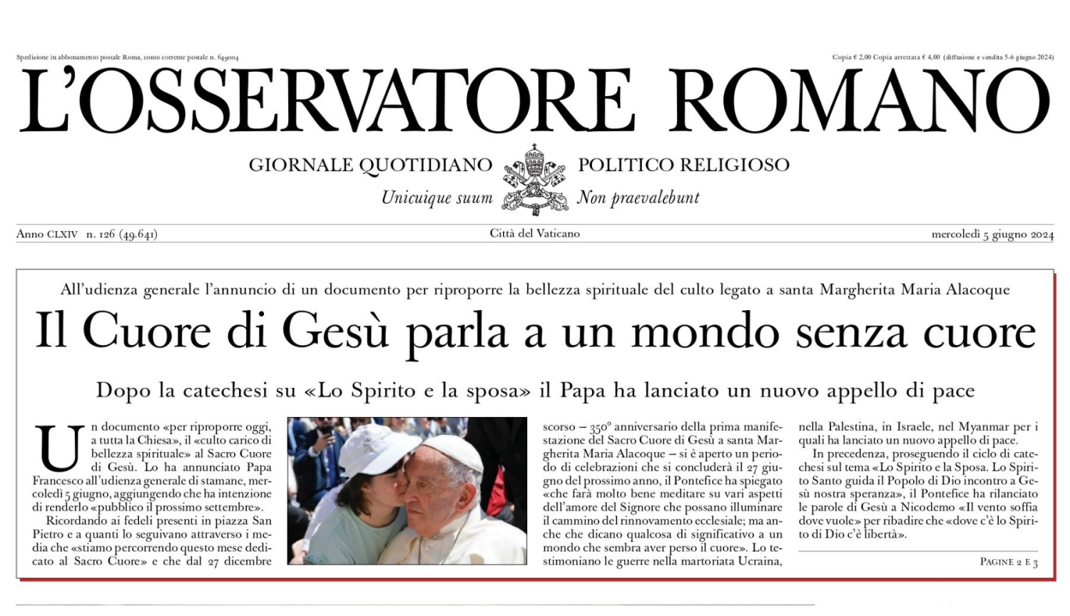 Osservatore Romano: Protagonisti del cambiamento